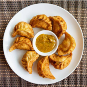 Chinese Style Veg Fried Momos