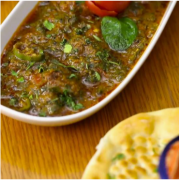 Palak Gosht Goat with Bones