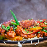 Triple Schezwan Sizzler Symphony